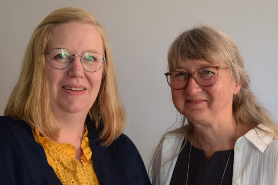 Ines Appel (re) und ihre Nachfolgerin Kathrin Studemund